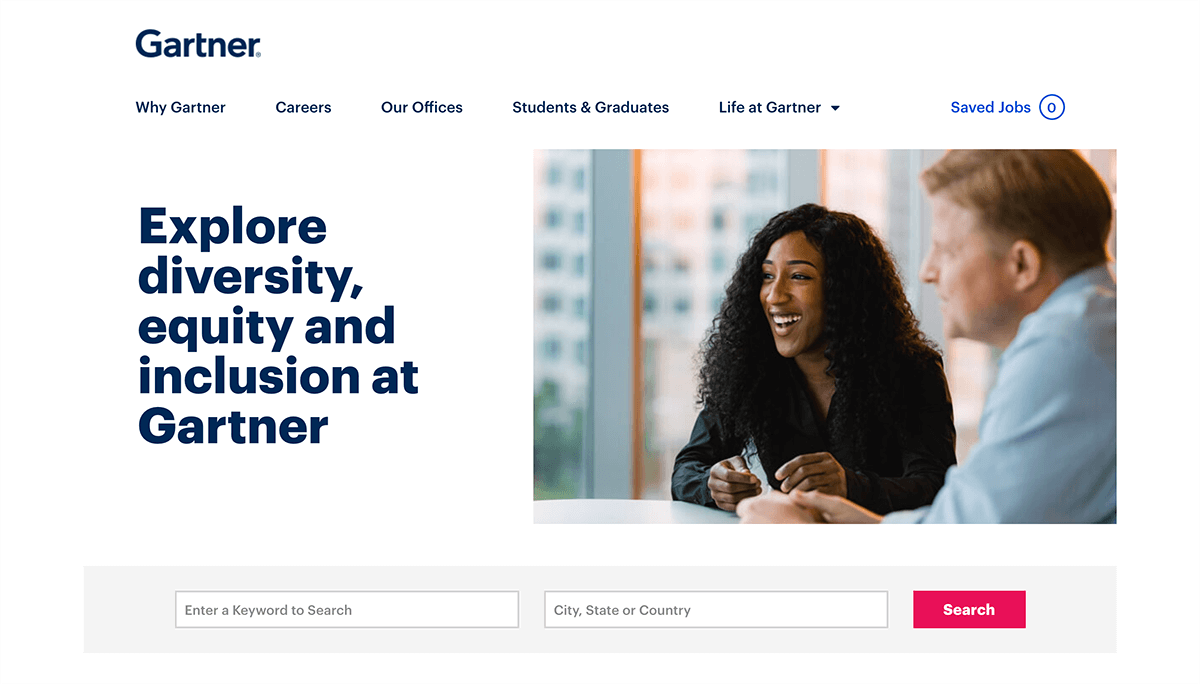 Gartner inclusion page screenshot
